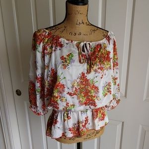 Lipstick Peplum Blouse
